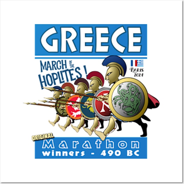 Greece - Olympics 2024 - March of the Hoplites! Wall Art by Lancaster